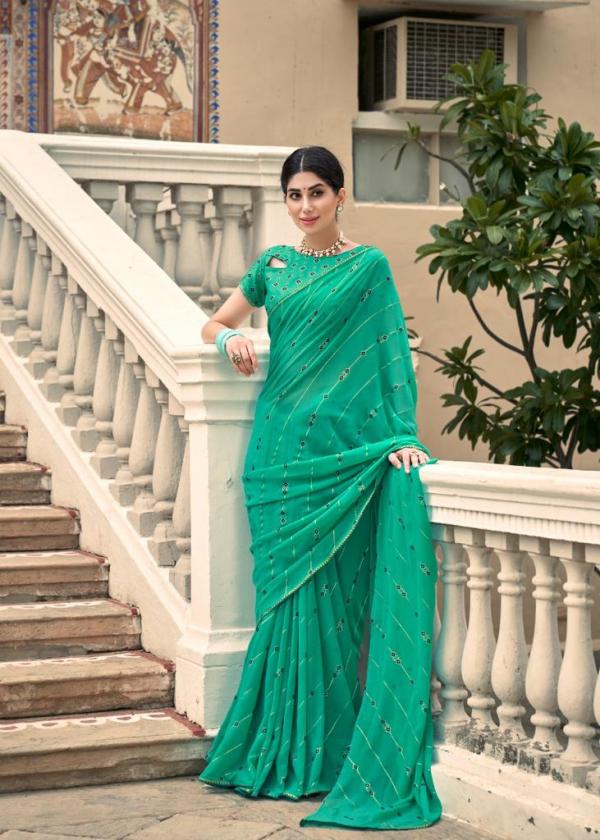 Kashvi Aarini Fancy Wear Georgette Designer Saree Collection